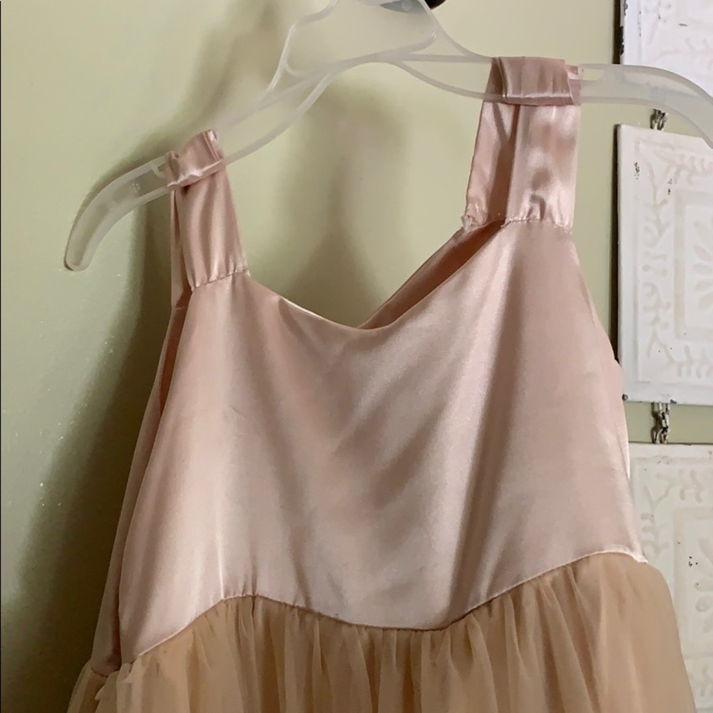 Champagne colored party/flower girl dress